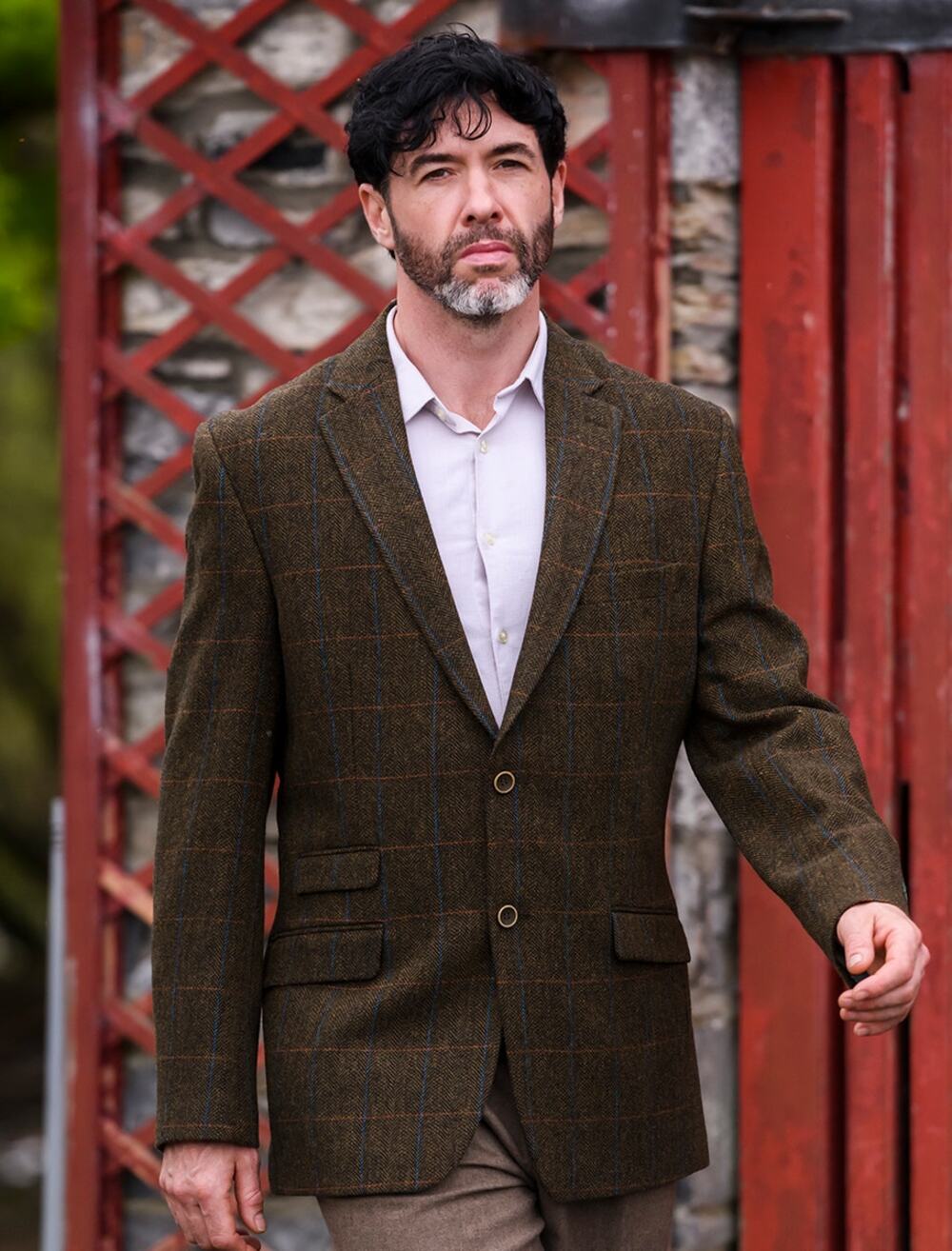 Emerald Isle Irish Wool Tweed Sport JacketOlive Mens Coat Size 50R